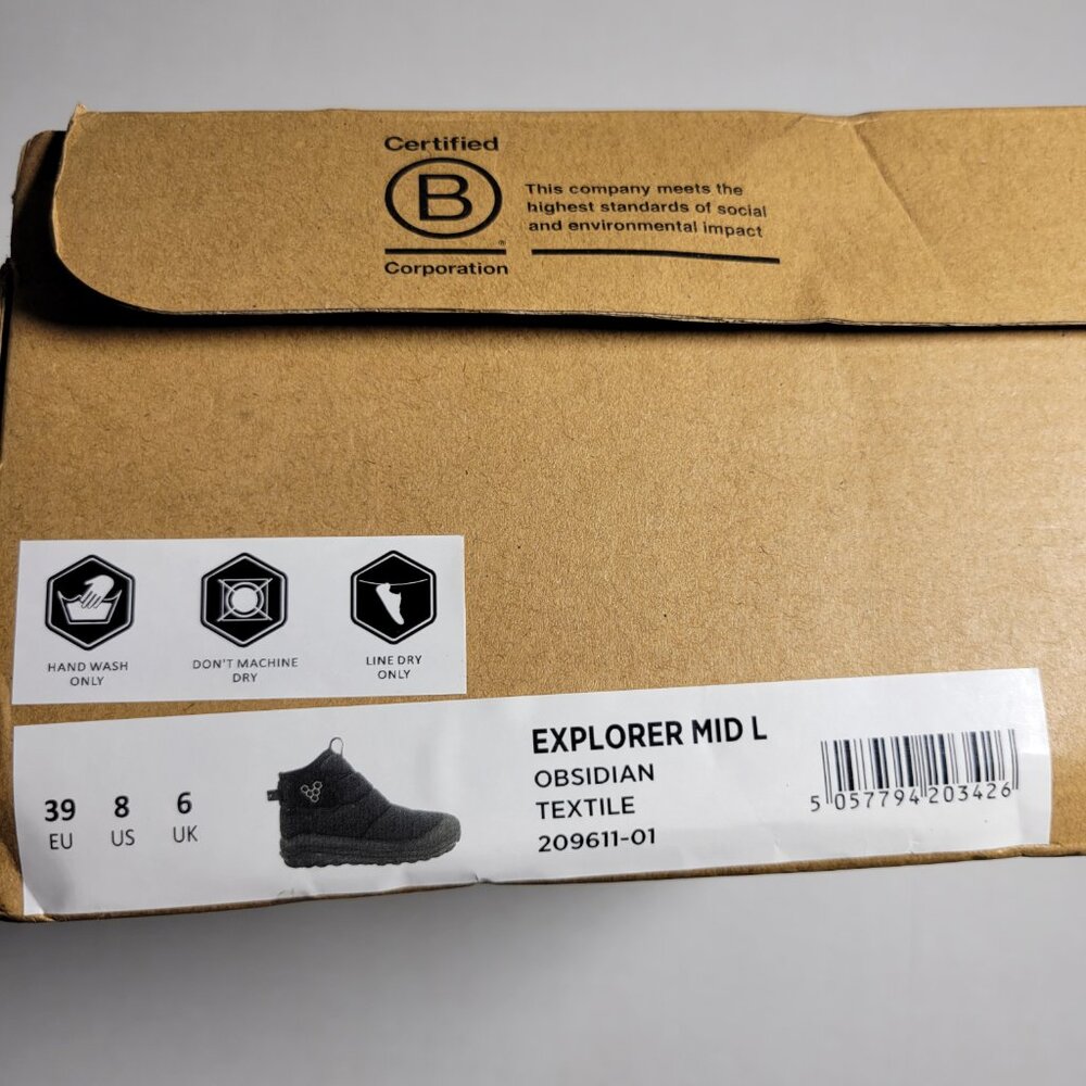 Vivobarefoot Explorer Mid Womens in Obsidian - Picture 5 of 13